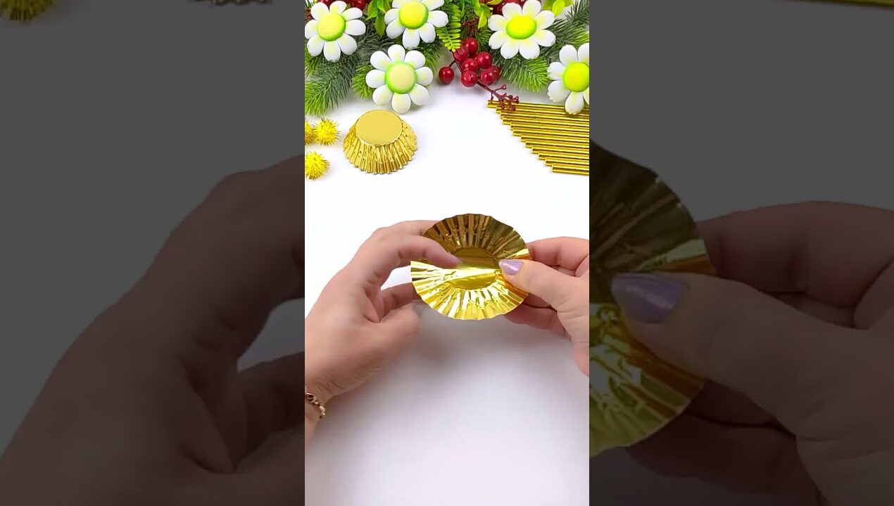 Handmade Cupcake Liners Craft Idea Step by Step #Shorts #DIY #Craft