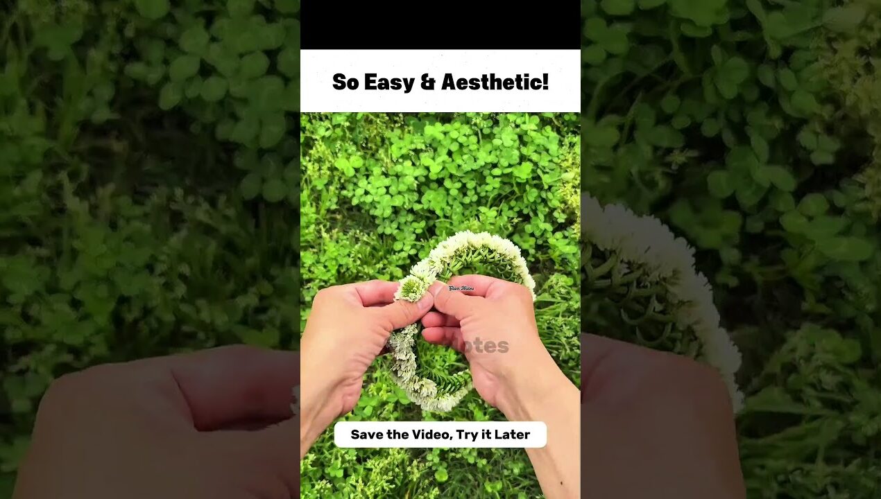 How to Make a Flower Crown | Easy DIY Tutorial #FlowerCrown #DIYCrafts #AestheticDIY