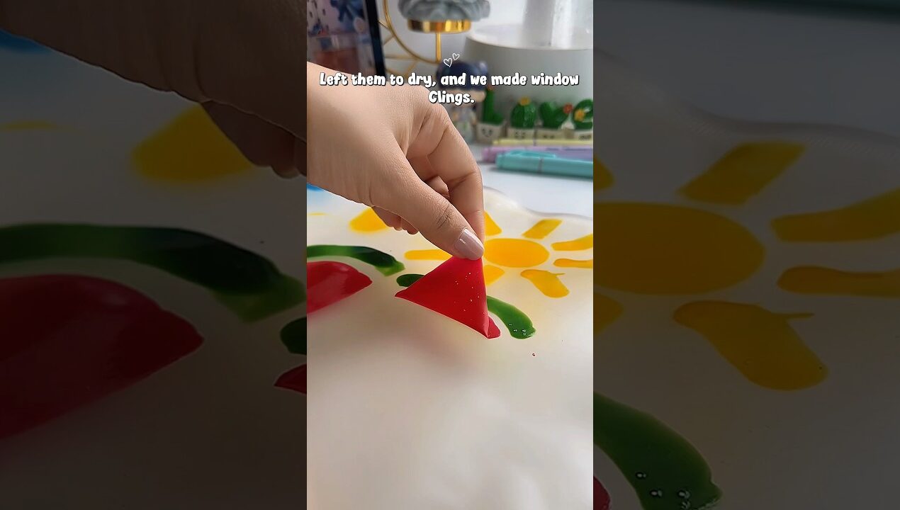 Try this!✨DIY WINDOW CLIINGS✨#shorts #art #diy #muktaeasydrawing #youtubeshorts