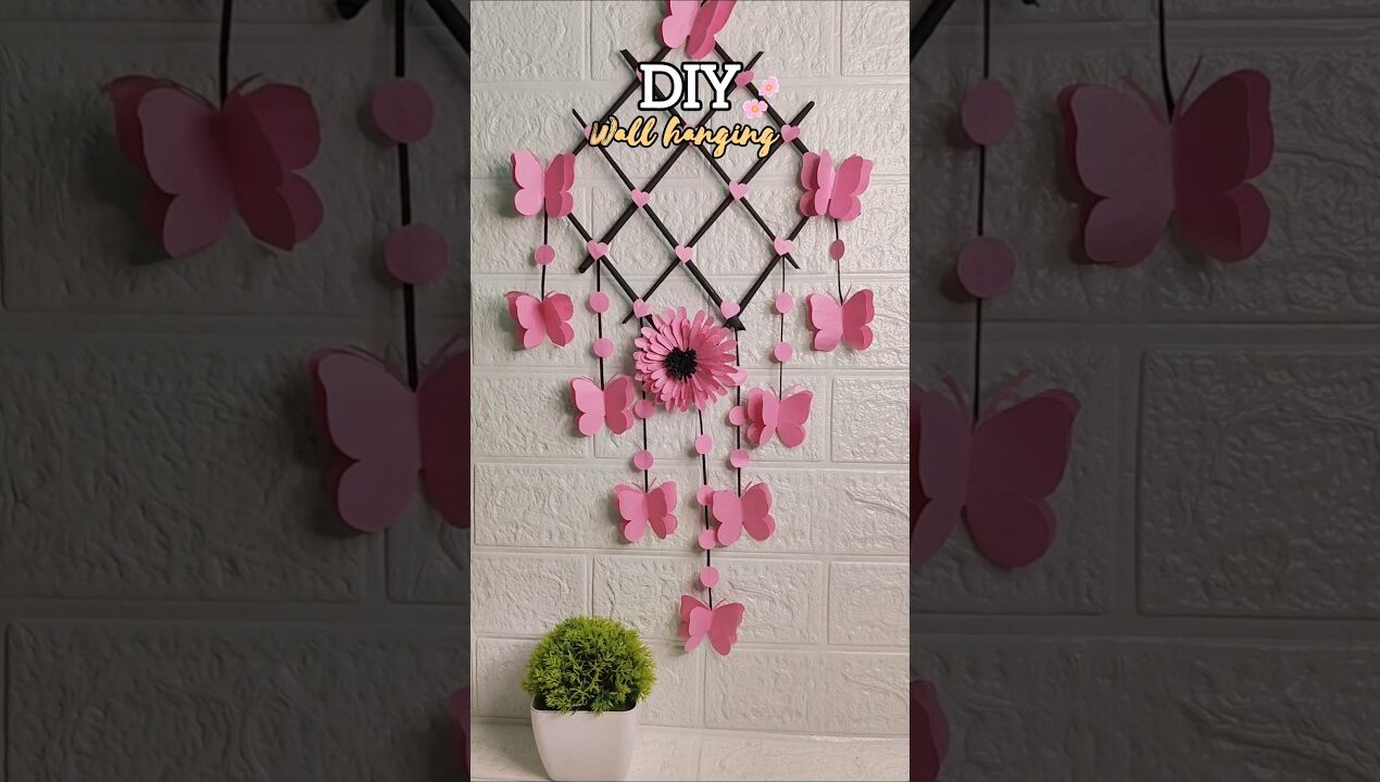 diy wall hanging craft ideas – wall decor craft ideas #diy #viral #handmade #youtubeshorts #shorts