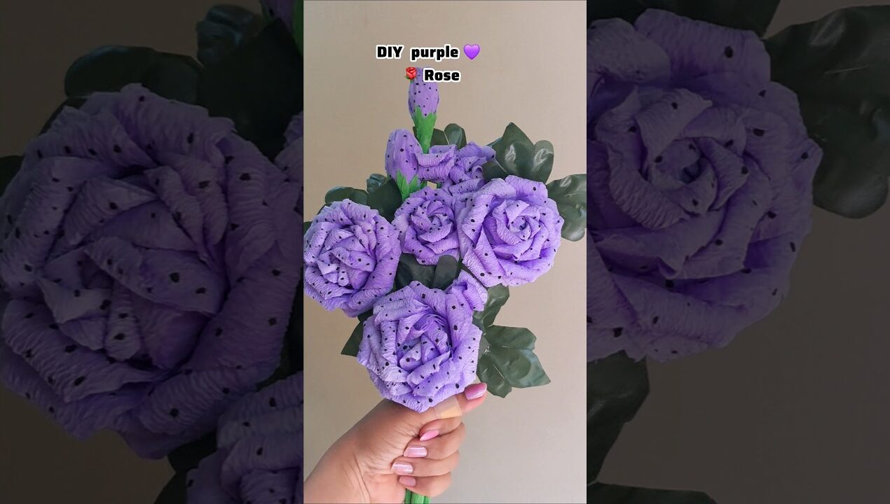 How to make Rose | flower from paper😍 #craft #shorts #rose #diy #viralvideo #craftideas #diyideas