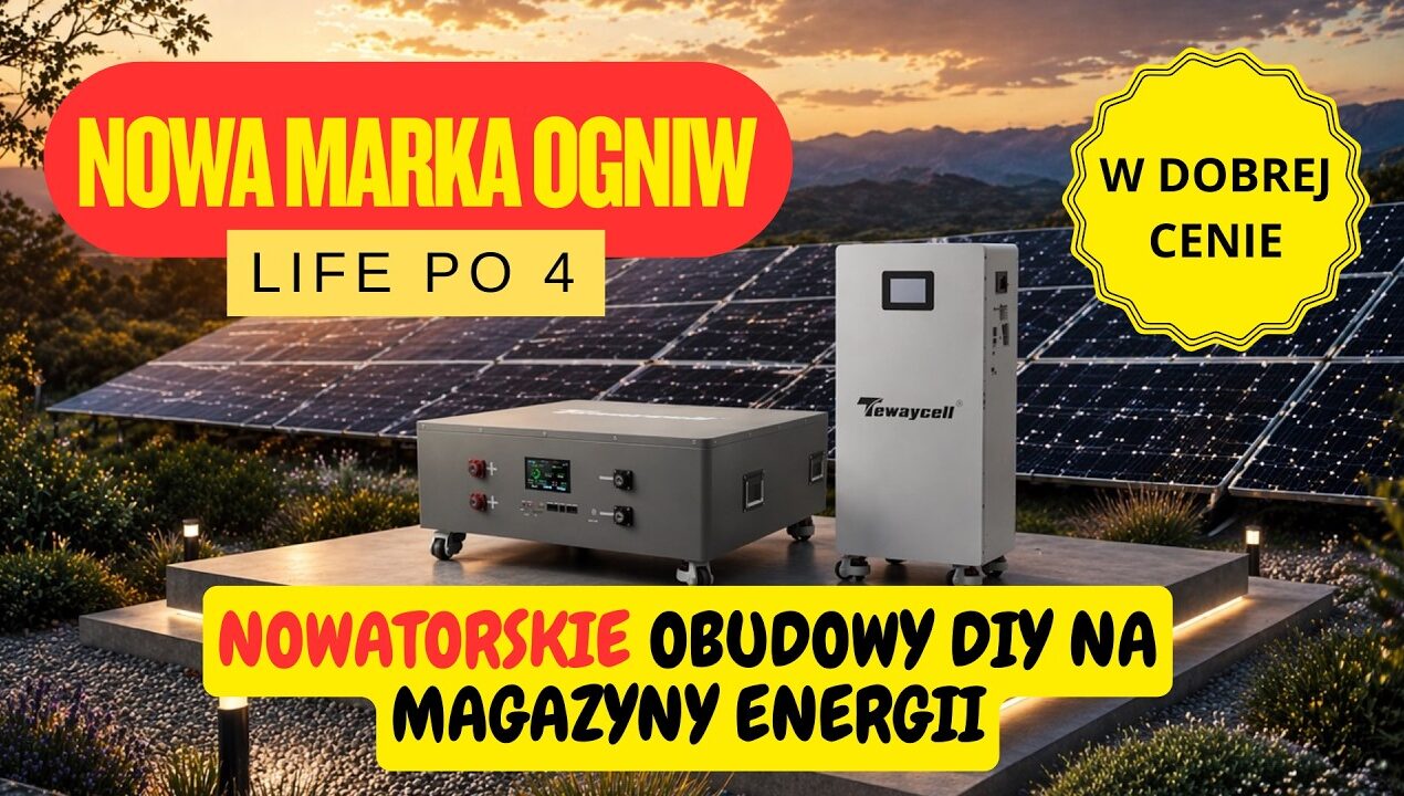 INNOWACYJNE OBUDOWY DIY NA MAGAZYNY ENERGII  I NOWA MARKA OGNIW LIFEPO4.