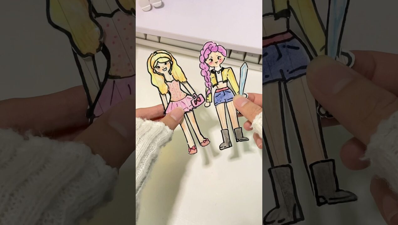 Các bạn thích búp bê nào hơn #handmade #diy #papercraft