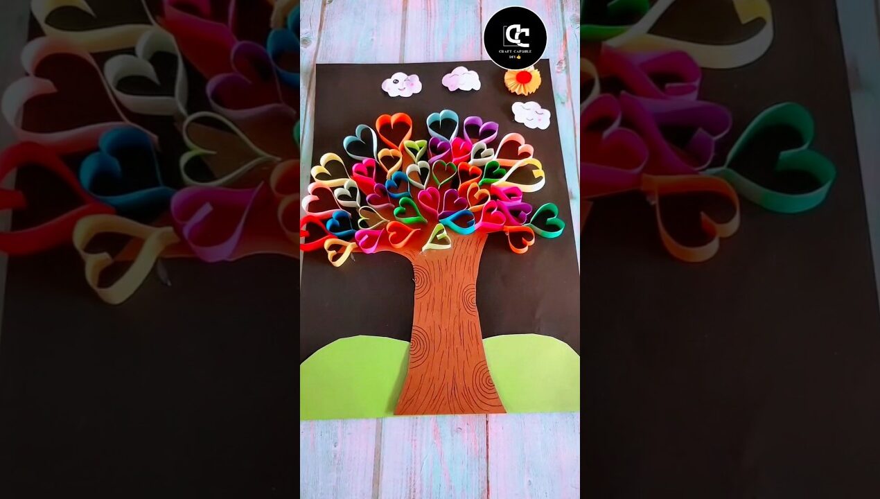 How to Make a Paper Tree 🌳 | Simple DIY Craft | Craft Capsule | #craftcapsule #craft #artandcraft