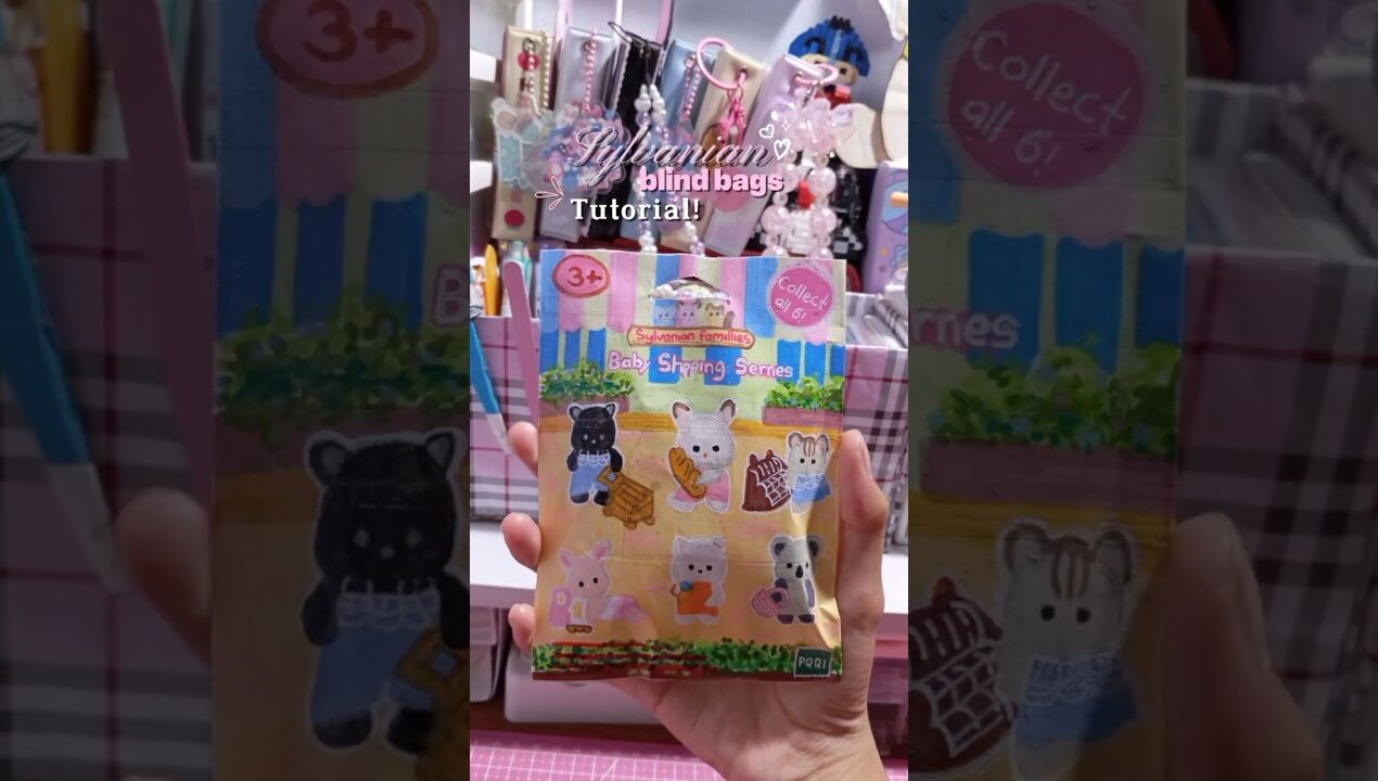 DIY Sylvanian Blind Bag🐰🙌🏻 #shorts #diy #blindbag #viral #papercraft #craft