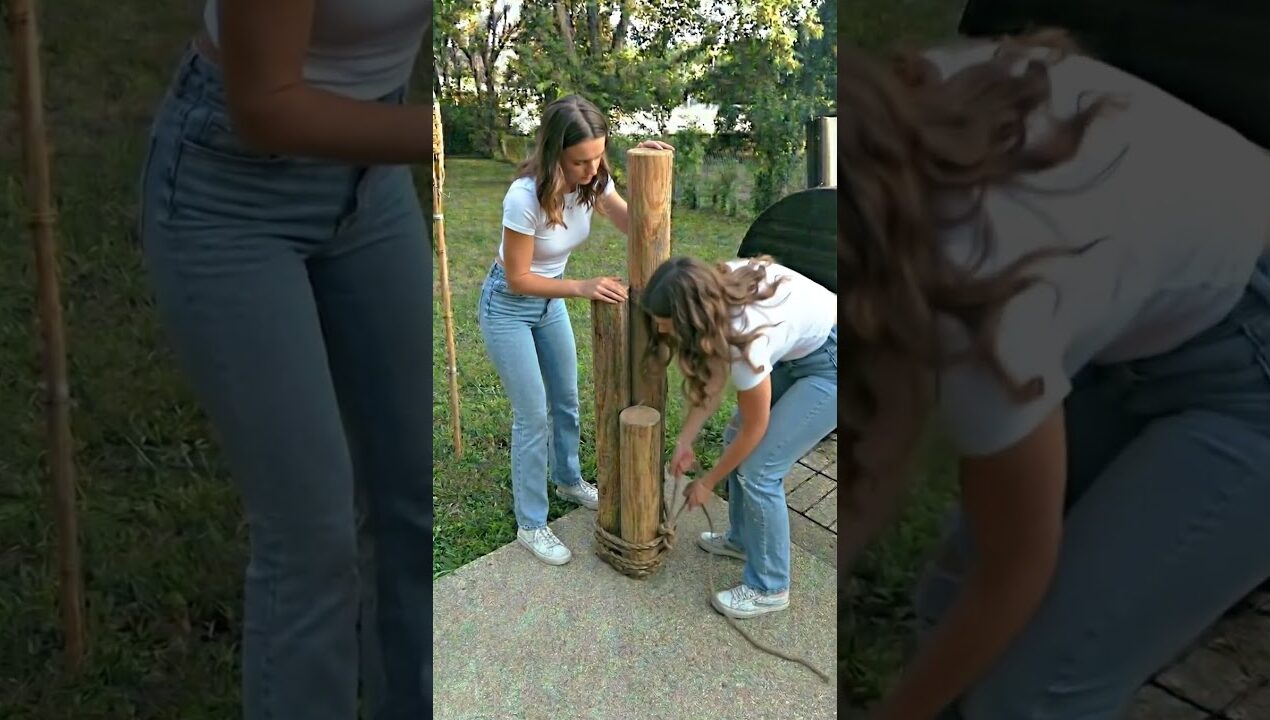DIY Rustic Solar Log Light! 🪵✨ Magical Garden Lighting on a Budget!
