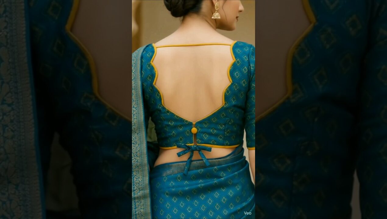 eligant designs ideas for blouse back neck❤️#blouse #diy #shortvideo ❤️