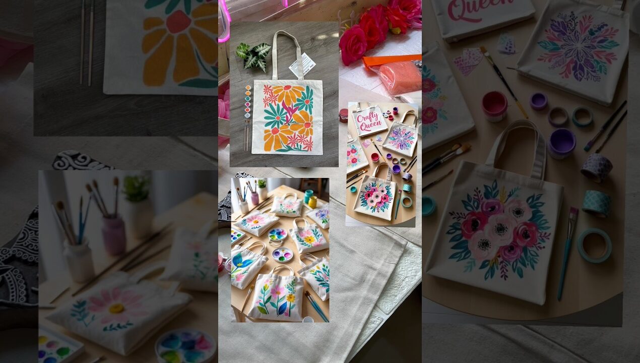 TOTE BAG DIY PAINTING KIT❤️ #diy #painting