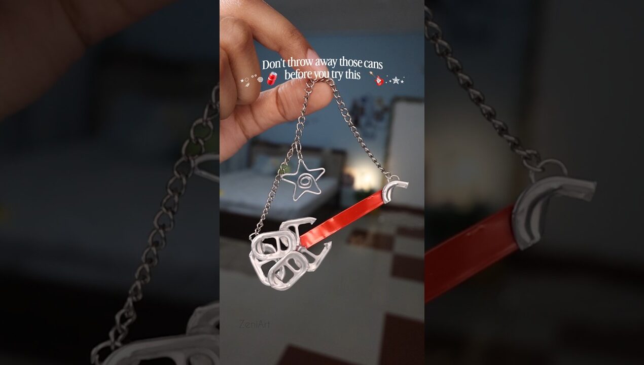 DIY Guitar Keychain from Coke Can 🎸♻️ #easydiy #viral