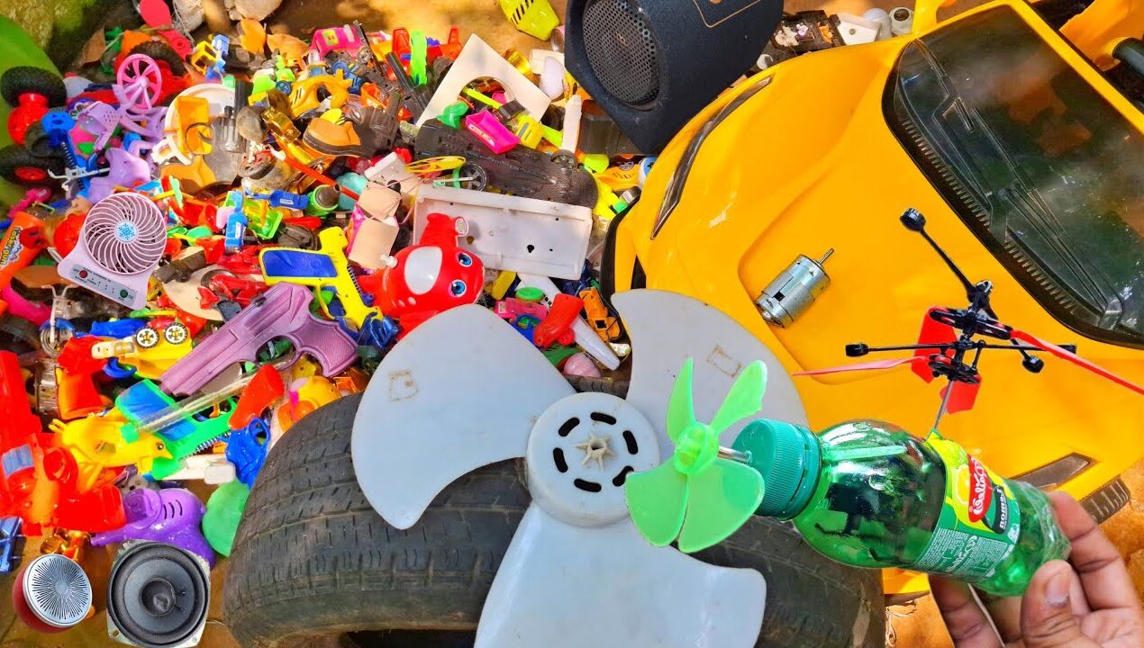 Wonderful DIY ideas from scrap / breaking &opening old toys dc motor Broken bluetooth speaker