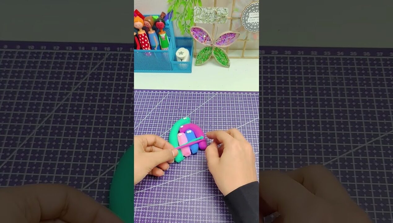 صلصال الفوم و جماله 😍😍🫂#handmade #diy #crafts #shorts  #صلصال #fyp