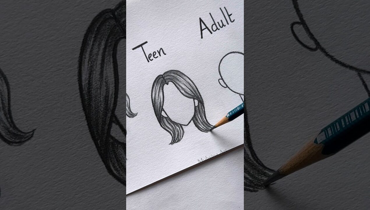 How to draw hair #shorts #craft #art #drawing #crafts #satisfying