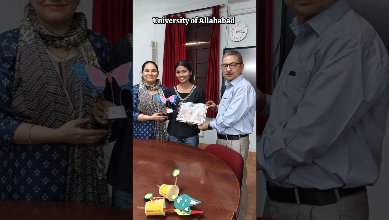 I won First Prize🥇😱in Allahabad University #diy #craft #butterfly #wastematerialcraft #shorts