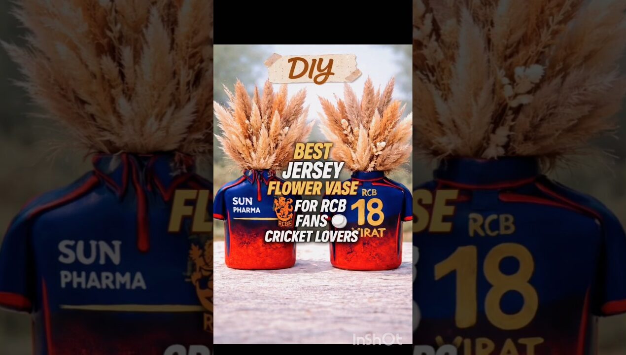 DIY Virat Kohli RCB Jersey🔥🏏#DIY #RCB #ViratKohli #CricketLover #RCBFans #Handmade #CreativeDIY