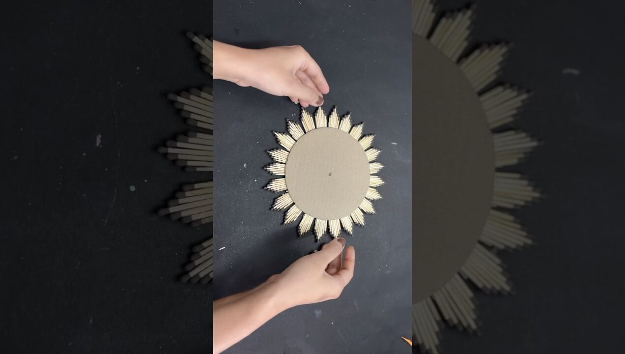 Matchstick Craft Ideas #matchstick #wallhanging #craft #youtubeshorts #shortsfeed #diy #shorts #idea
