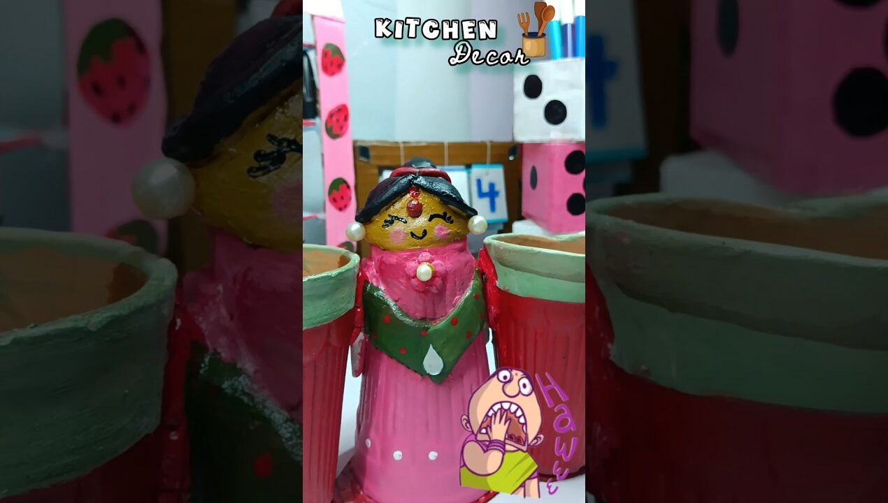 Diy Kitchen Decor/Item Idea🍴🪄#diy#diyideas#kitchendecor#bestoutofwaste#viral#shorts#tumpacraftshala