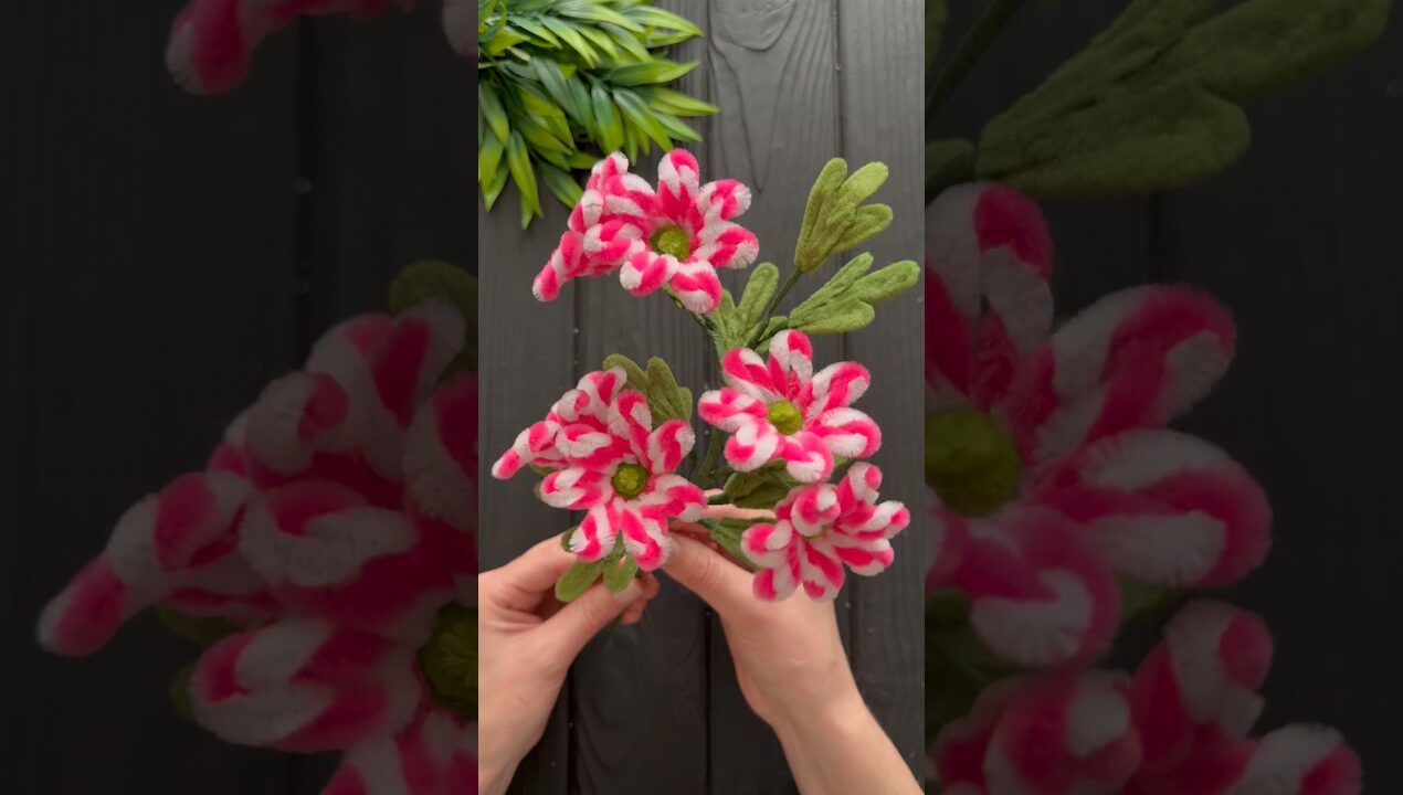 EASY Craft Idea! How to Make Daysi Flowers from Chenille Wire DIY Pipe Cleaner Crafts