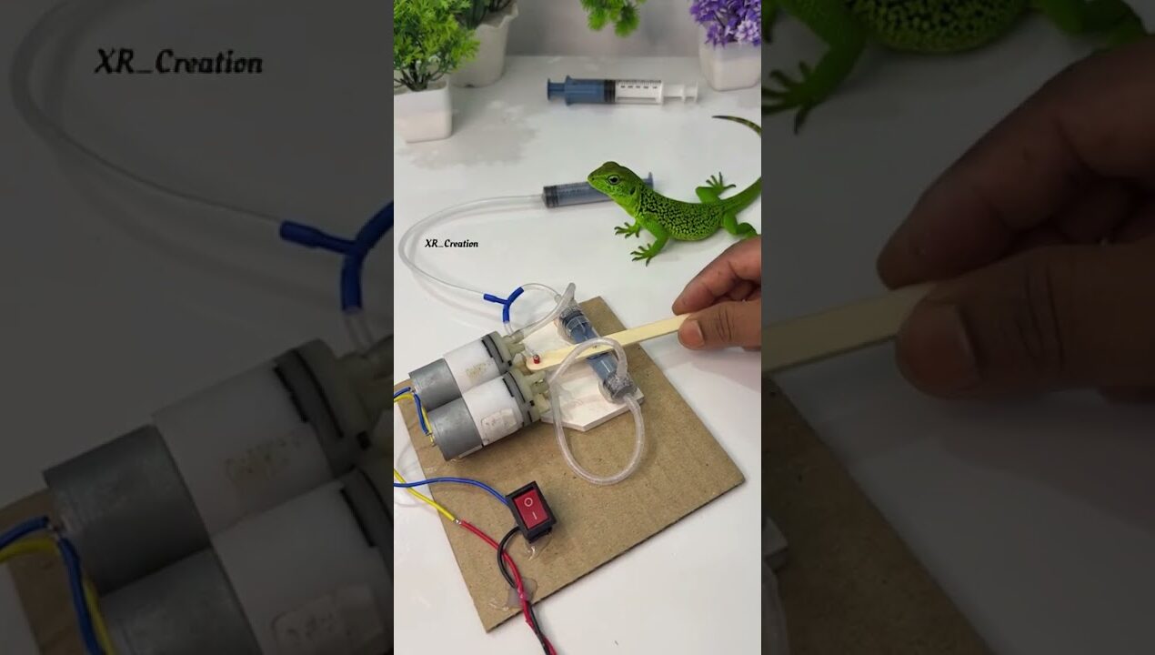 DIY ⚡ Pneumatic Pressure Power Project #amazing #diy #ideas #hacks #schoolproject #simple #new #diy