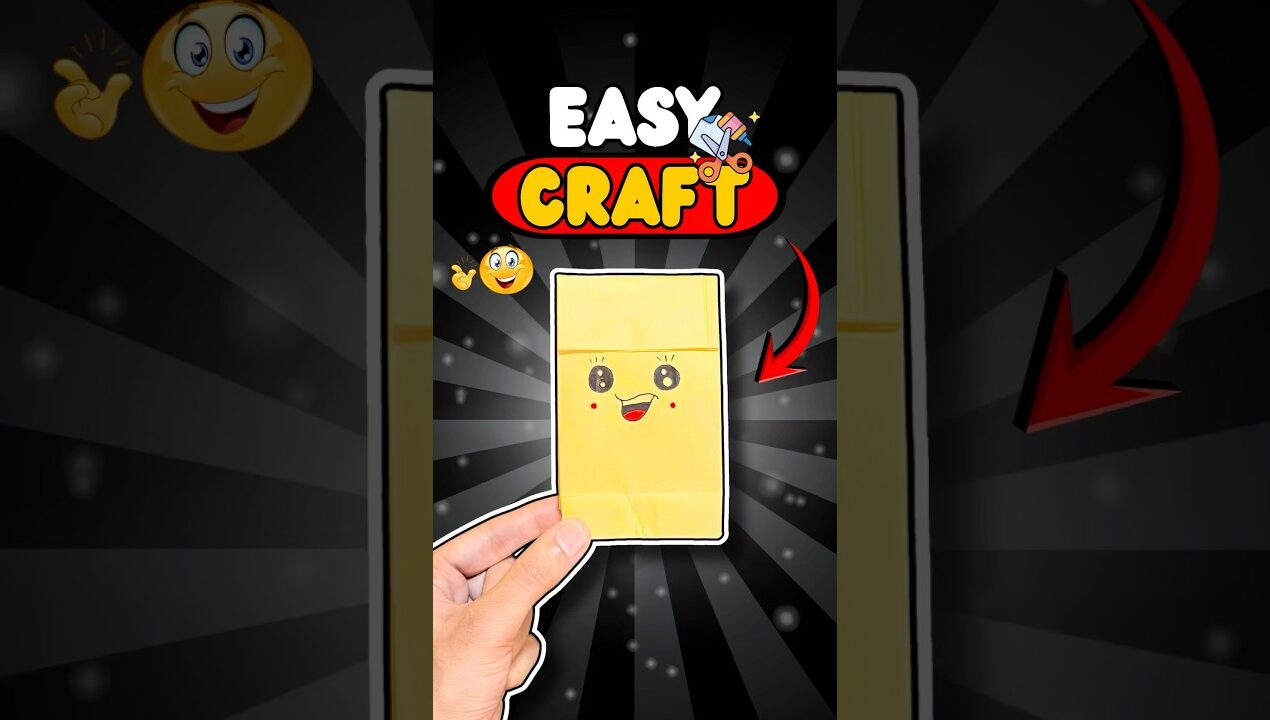 Easy Paper Craft that very useful✂️📃😱#shorts #diy #craft #papercraft #origami #easycraft #paperbag