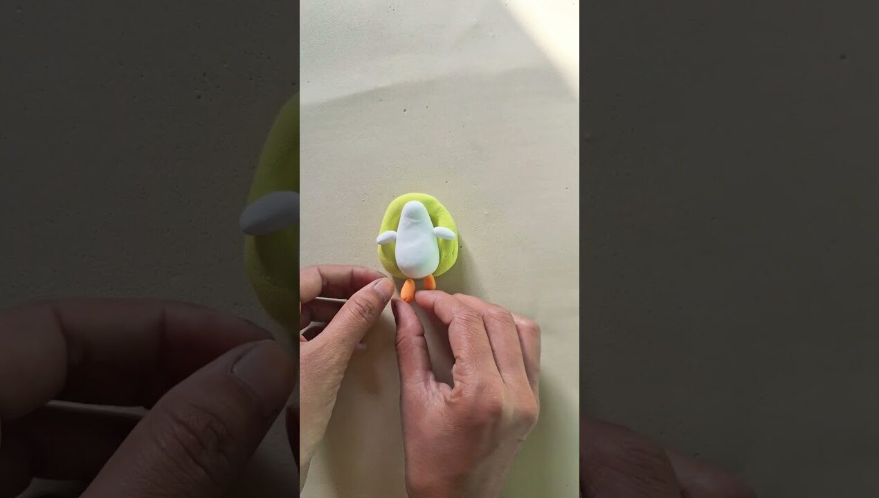 Super Light Clay  penguin 🐧 Craft DIY Ideas #craft #penguin #diy