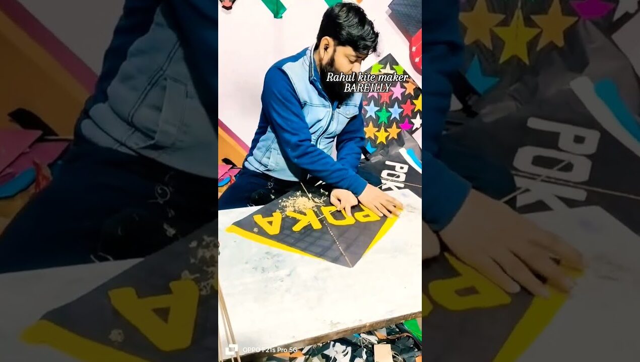 How to make a Kite 🪁🥰 | Easy DIY Patang Tutorial #art #kiteground #kite #patang #diy #artmo