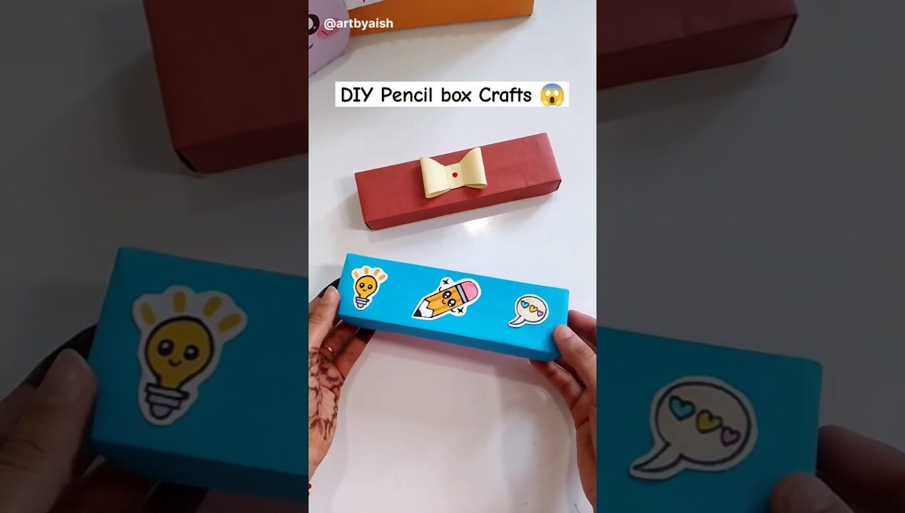 DIY Paper Craft Idea😱|DIY pencil box|Easy kids craft#shorts#diy#art#box #pencilbox#trendingshorts