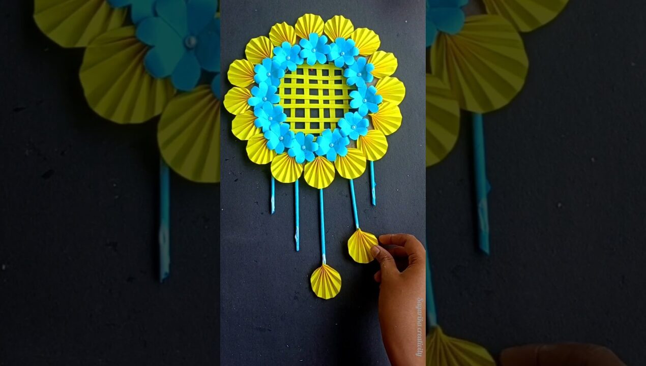 Amazing Paper Flower Wall hanging ideas/ Paper Craft For Home Decoration/ Paper Craft/ Wallmate
