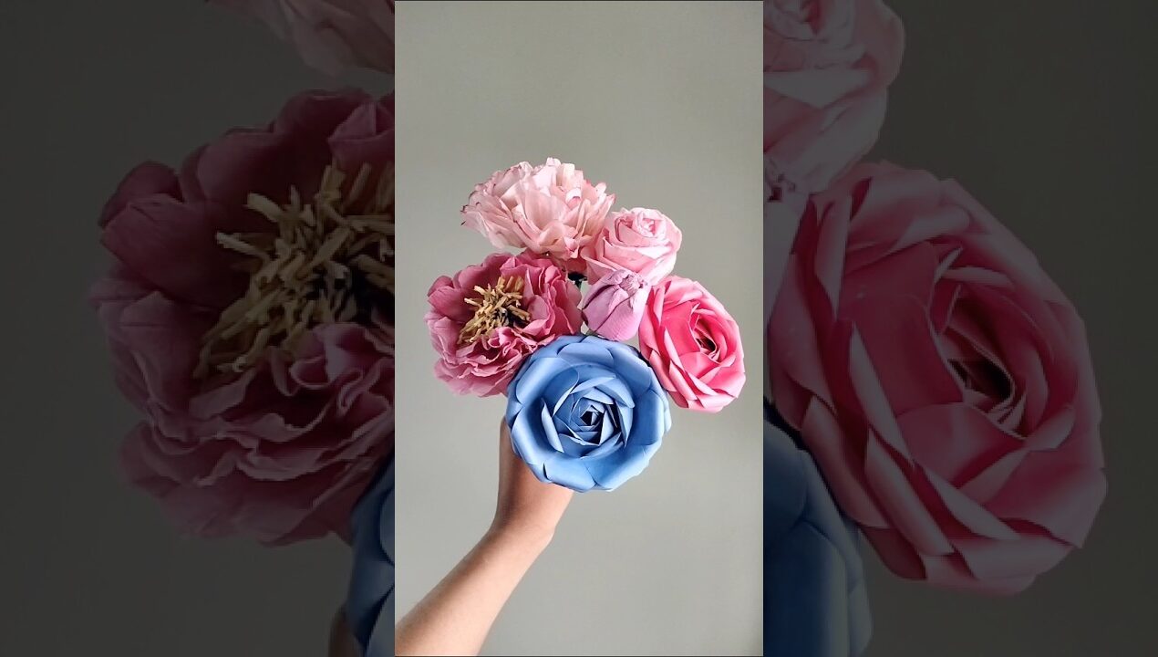 How to make a rose| Diy paper rose| paper flower tutorial| #shorts #craft #handmade