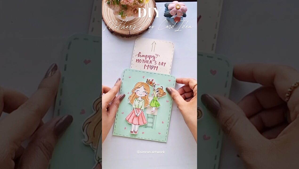 DIY Mother’s Day Card ideas 💡 #shorts
