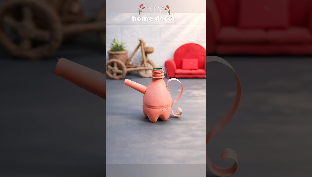 Diy Mini Bottle Jug 🏺ll #diy #homedecor #craft #shorts #shortvideo #ytshorts