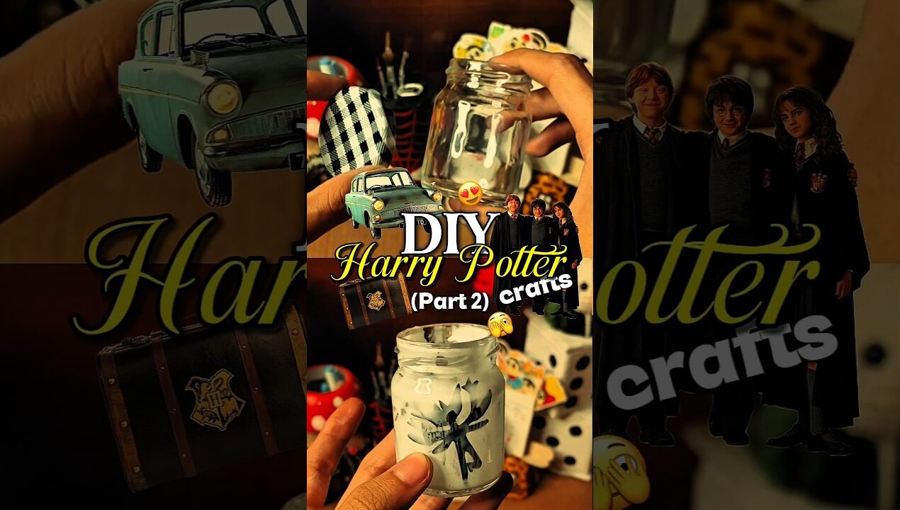 DIY *Harry Potter* Crafts PART 2 🪄😍🔥 #shortsfeed #shortsyoutube #shorts