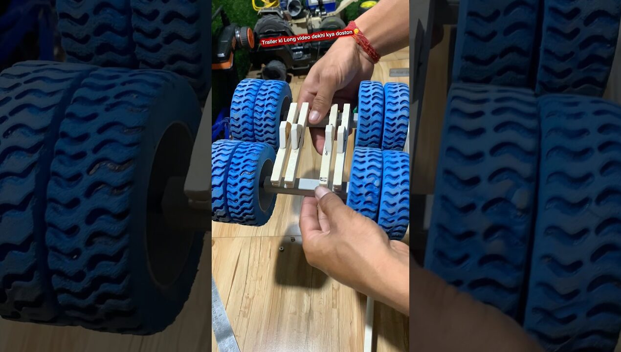 How to make rc truck trailer at home 👍#automobile #experimnent #diy #truckrc