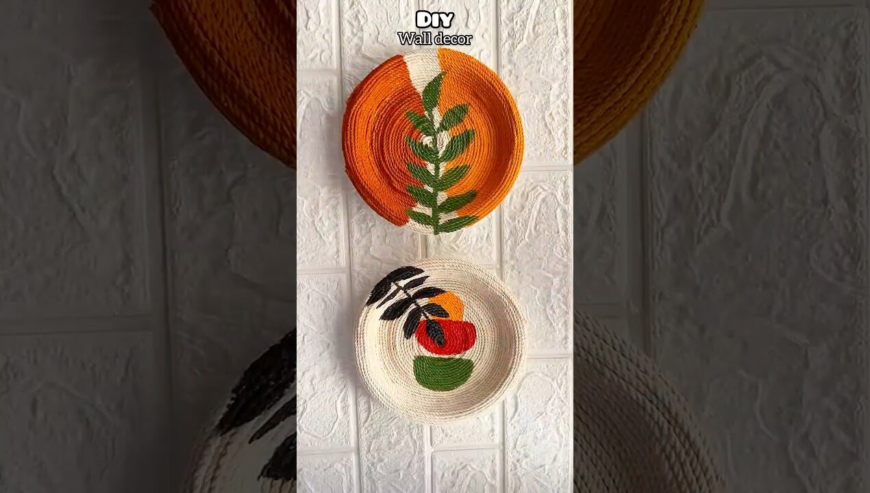 Diy boho art | wall decor 🧿🩷 #craft #craftideas #creativeart #satisfying #bohoart #wallhanging