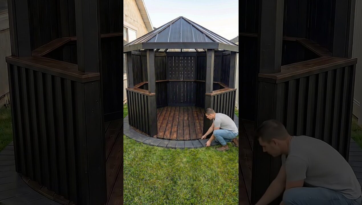 Turning Cheap Pallets Into a $5,000 Backyard Bar 🔥