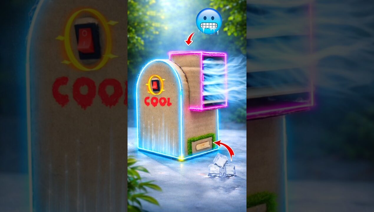 DC motor se cooler banaya aur result dekho 😲 #ytshorts #diy