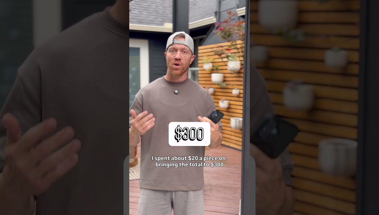 Patio DIY COST BREAKDOWN 🤑Follow for part 4 and the grand finale! #diy #diyprojects #outdoors