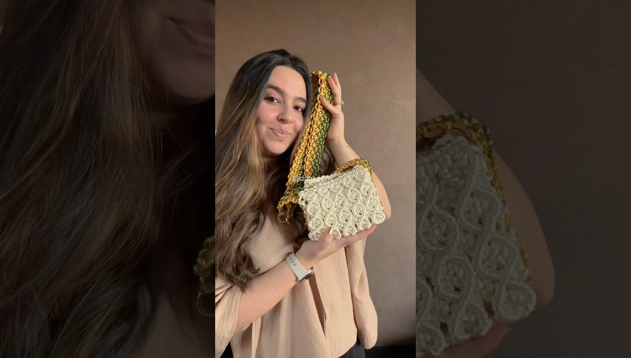 Querem o tutorial dessa bolsa? #diy #macrame #bolsa #copadomundo #bolsamacrame