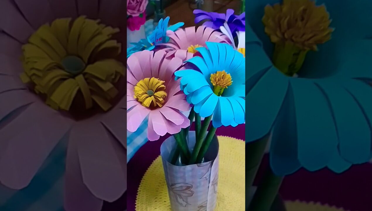 Paper flowers but make it pretty 💕🌼DIY magic in my hands ✨#paperflower #diycraft #handmade #diy