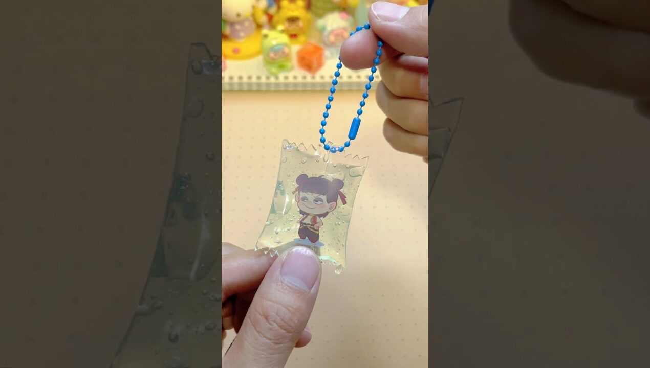 Cách làm móc khóa Slime bằng băng dính Nano #shortsviral #diy #Squishy #Handmade #Craft #Slime