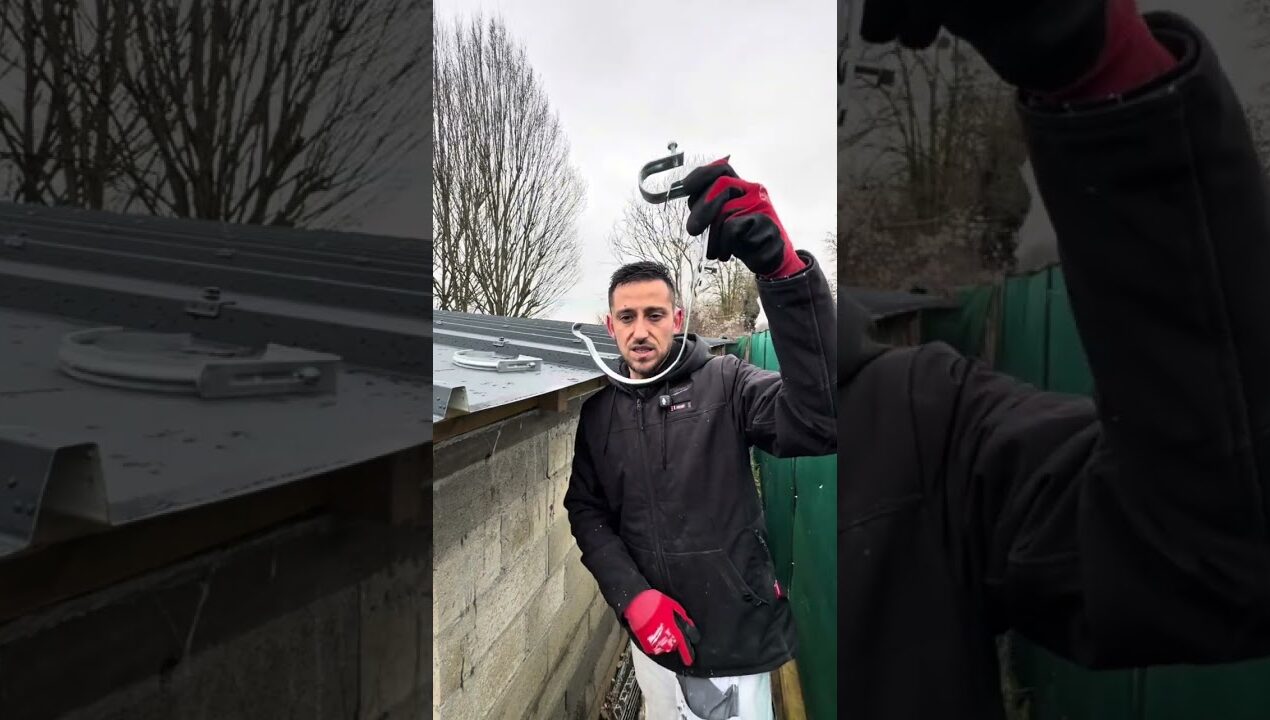 Crochet gouttière #renovation #diy #travaux #construction #chantier #astuce #home #decoration