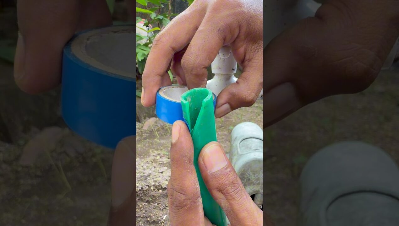 Smart Idea to Attach a Bigger Garden Hose to The Water Tap! #diy #ideas