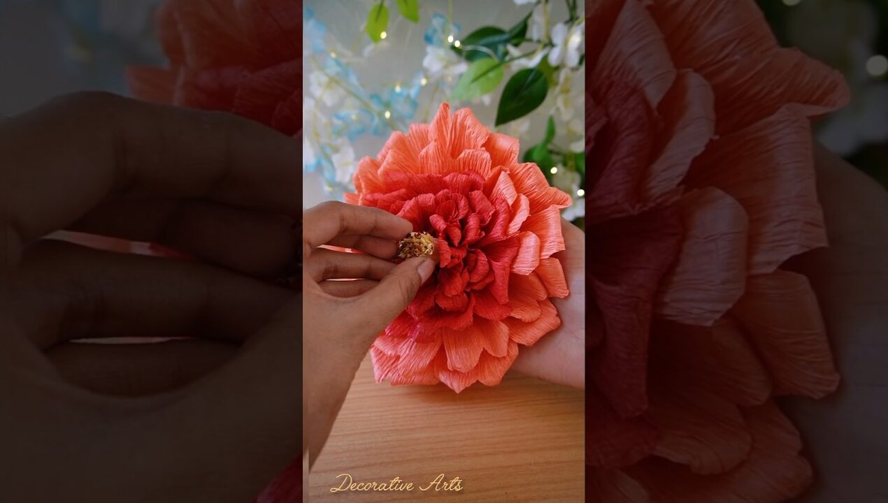 How to Make Aesthetic Rose With Paper/DIY Flower Making Ideas/#art #craft #diy #shorts