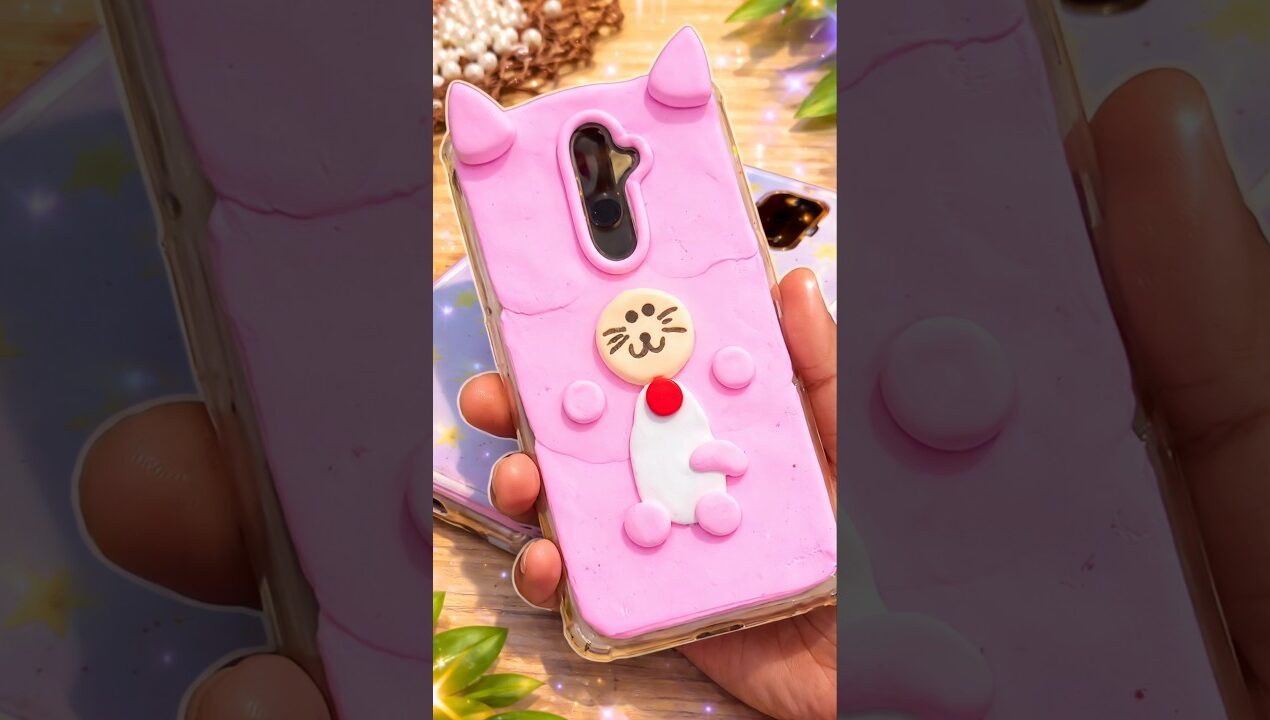 Mobile Cover Diy With Clay/ Mobile Cover Decoration ideas #ytshorts #diy #diycrafts #viralshort