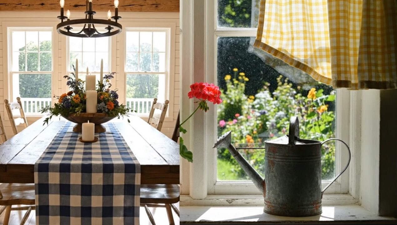 GORGEOUS Gingham DIY Projects 🎀 Transform Your Home into a Cozy Farmhouse Paradise!