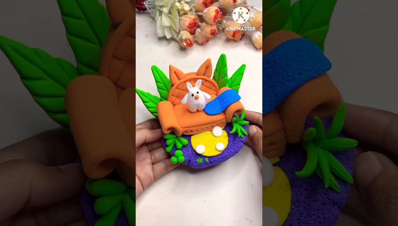 DIY idea 💡 super clay diye sofa banano 💕#craft #music #diy #trending #youtubeshorts