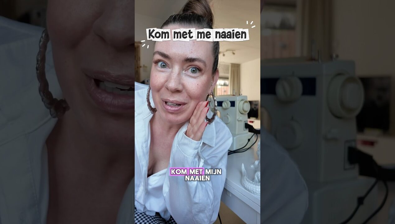 Mijn eerste keer 👀🧵… 😖  #naaien #naailes #eerstekeer #diy #koningsdag #sewing