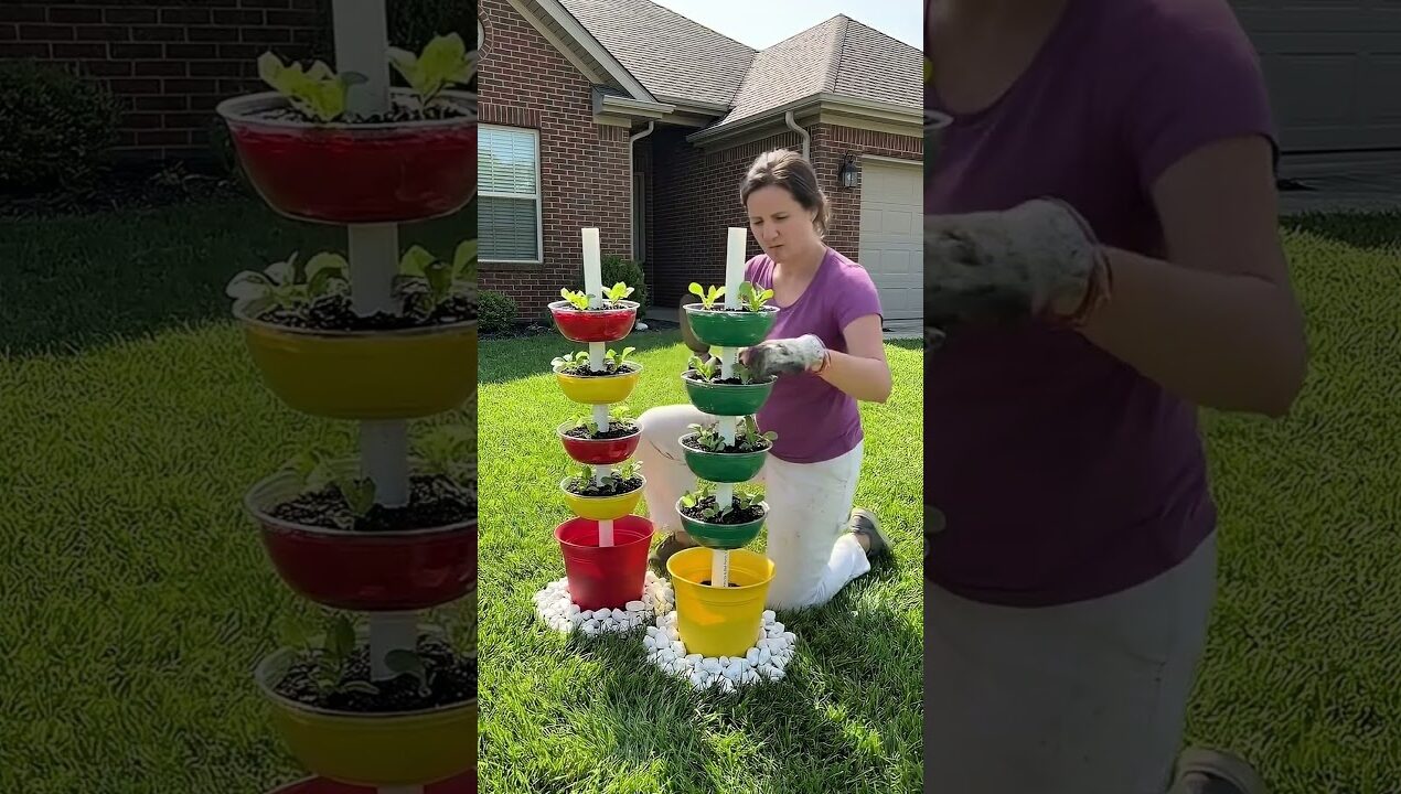DIY Vertical Garden Tower | Easy PVC Pipe Planter Tutorial
