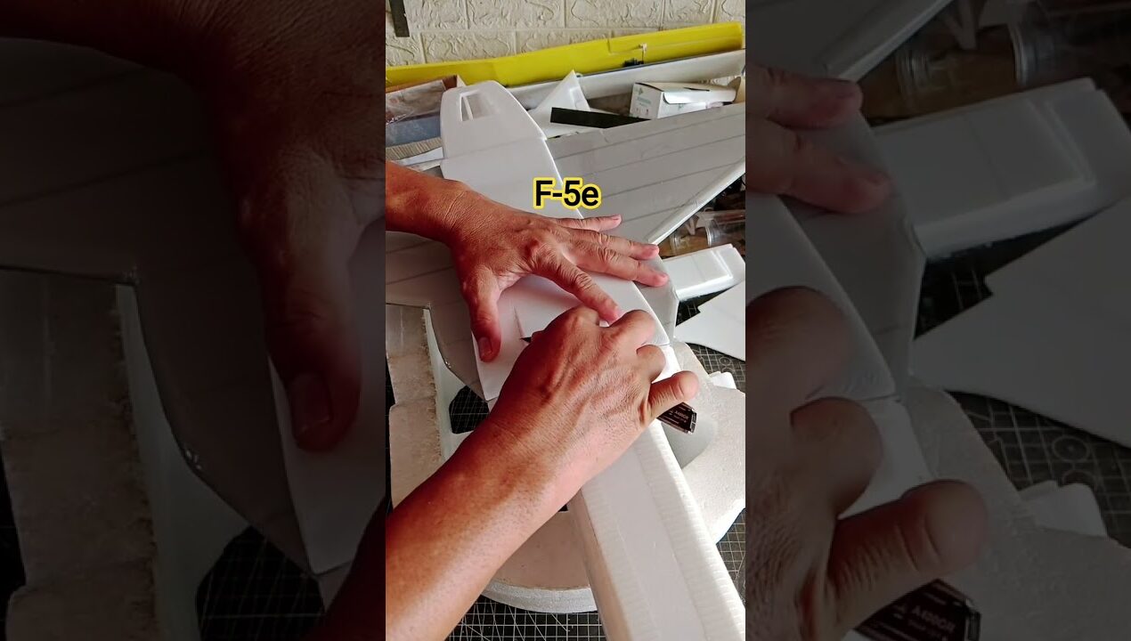 สร้างพื้นผิวต่างระดับส่วนท้อง f5e #เครื่องบินบังคับ #diy #hobbysoul