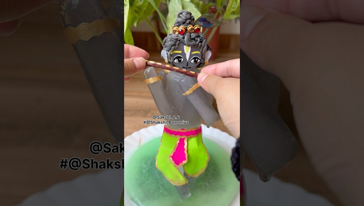 Ice 🧊 ke Krishnaji 💕RadheRadhe🥰🙏🏻#shorts #short #trendingshorts #diy #diy #art