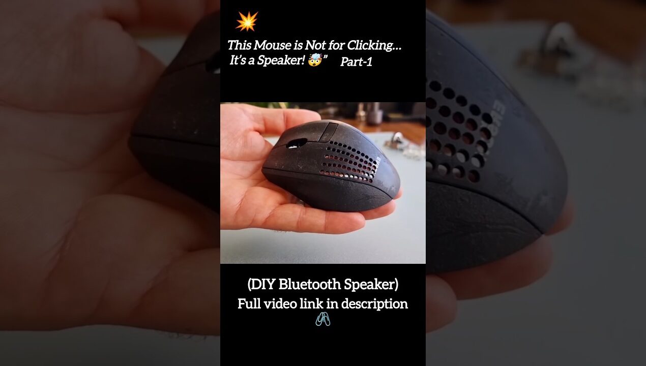 I make a blutooth speaker inside a Mouse🖱️| #shorts #innovation #diy #engineering #inventions